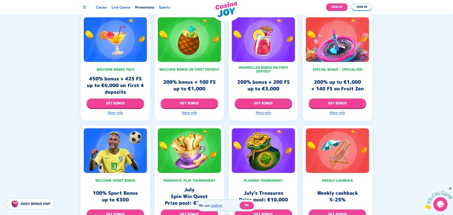 Casino Joy Promos