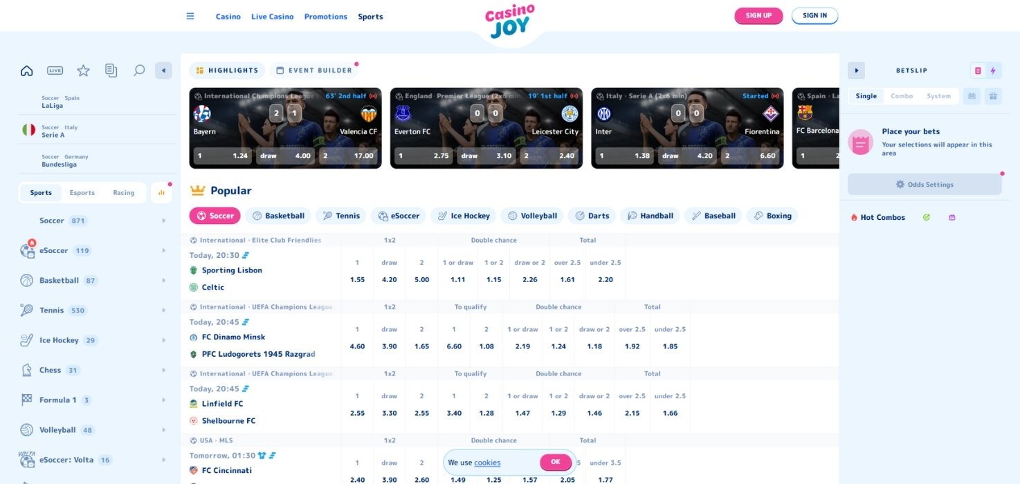 Casino Joy Sportsbook
