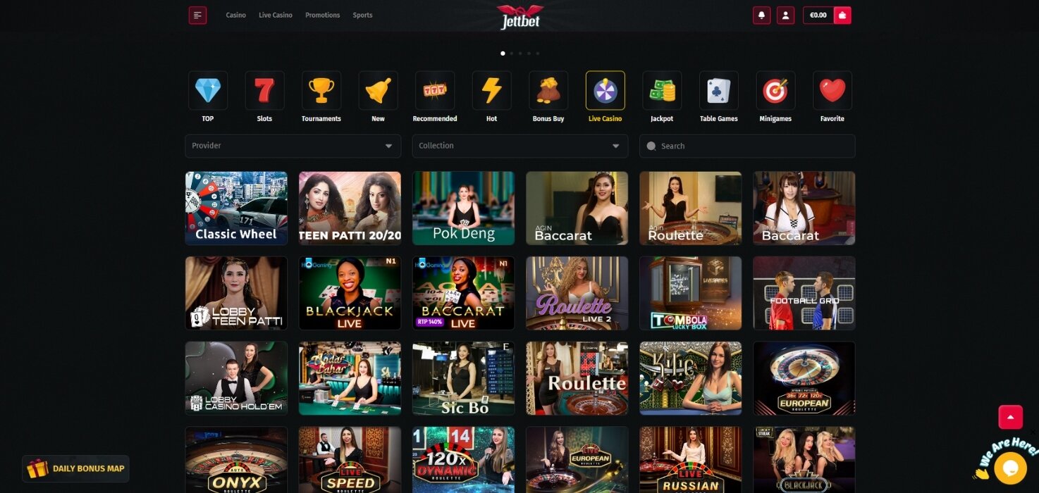 JettBet Live Casino