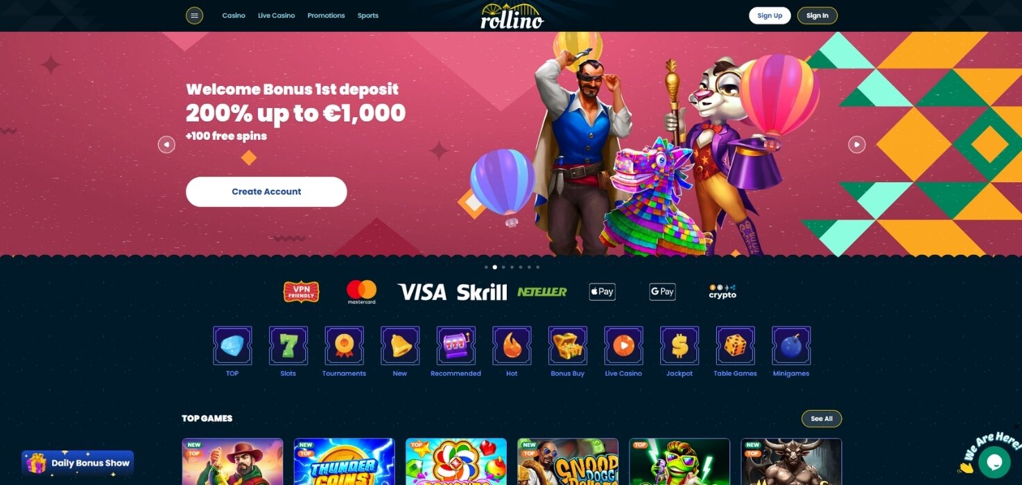 Rollino Homepage