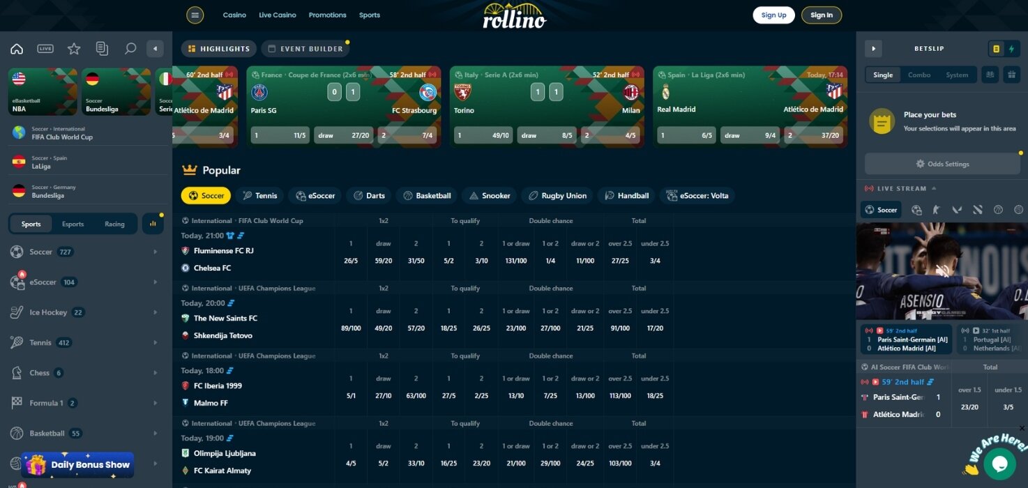Rollino Sportsbook