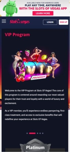 Slots of Vegas Mobile VIP Program