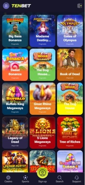 TenBet Mobile Casino