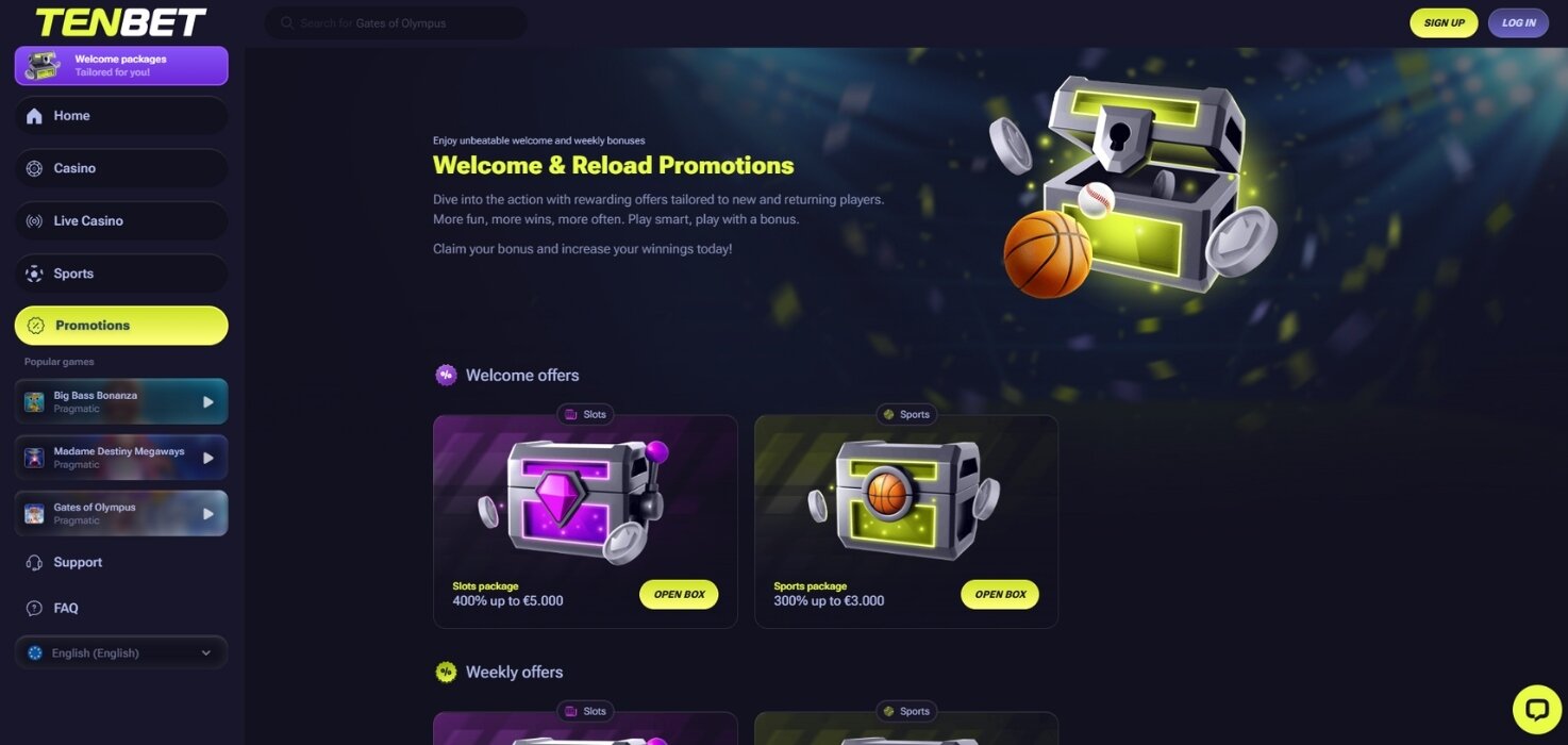 TenBet Promotions