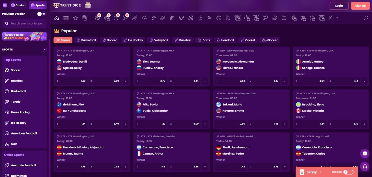 TrustDice Sportsbook