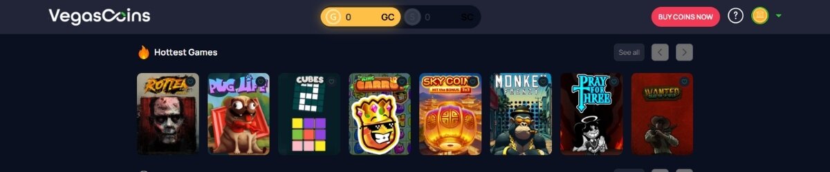 Vegas Coins Sweepstake Casino