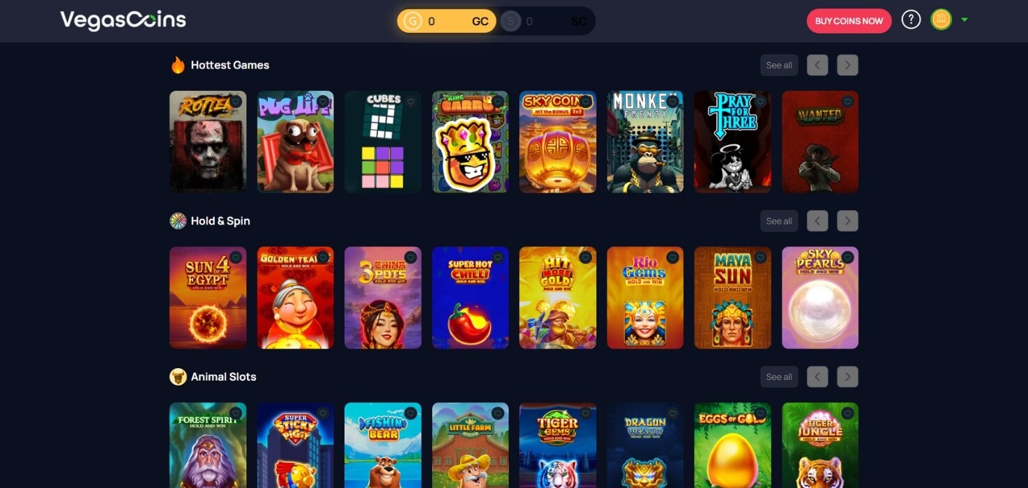 Vegas Coins Games