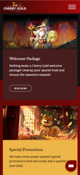 Cherry Gold Casino Mobile Promotions