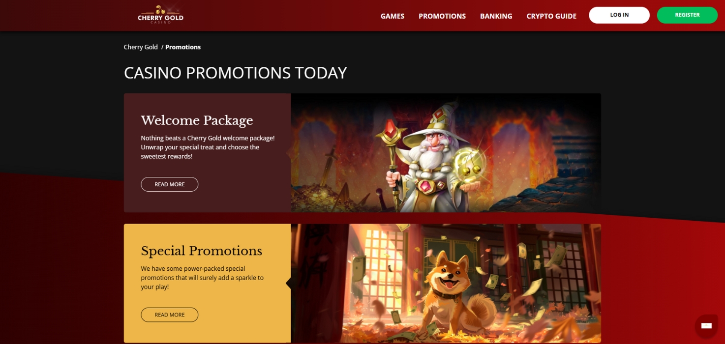 Cherry Gold Casino Promotions