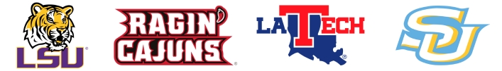 Louisiana College Sports Team Logos
