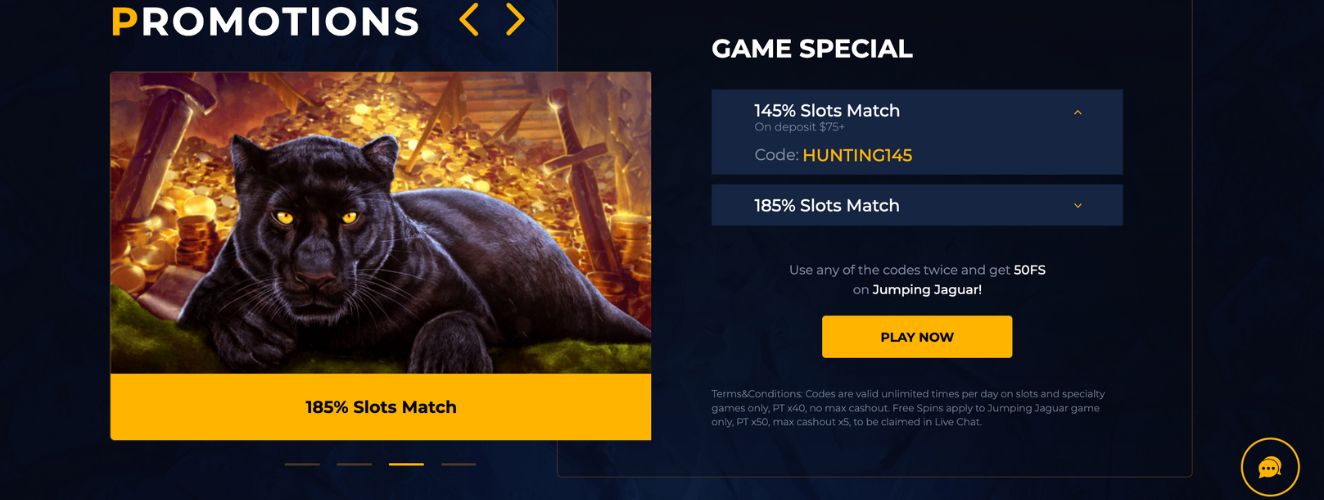 Golden Lion Casino promotions