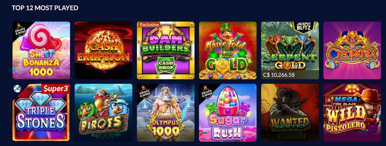 Sports Interaction casino games