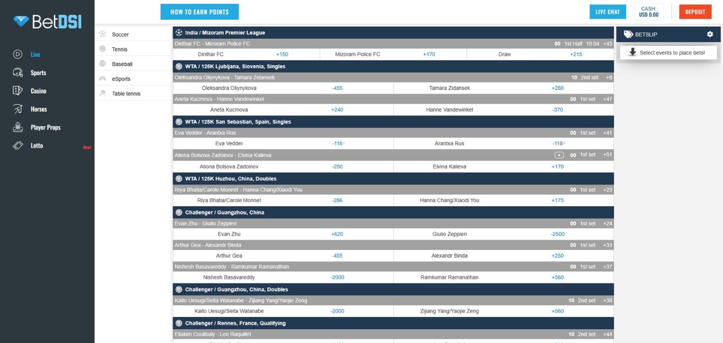 BetDSI Live Betting