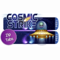 Cosmic Strike title card.