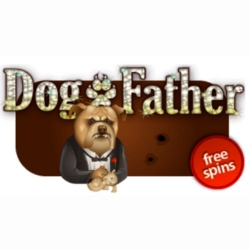 Dog Father slot game title card.