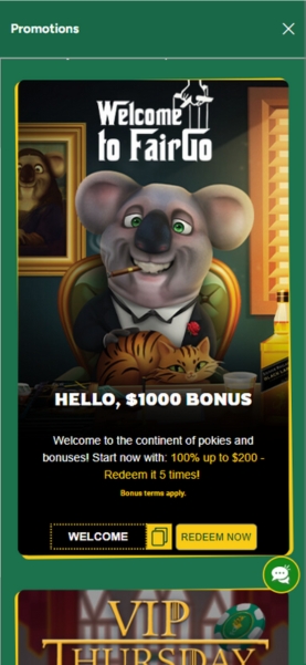 Fair Go Mobile Promotions