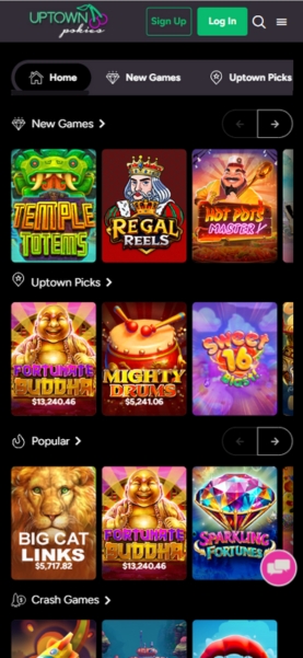 Uptown Pokies Mobile Slots