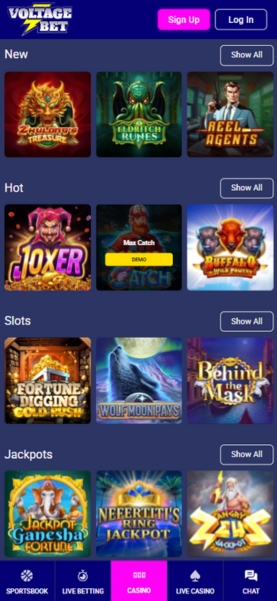 Voltage Bet Mobile Casino