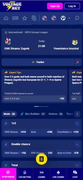 Voltage Bet Mobile Sportsbook
