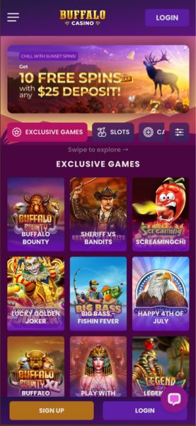Buffalo Casino exclusive games