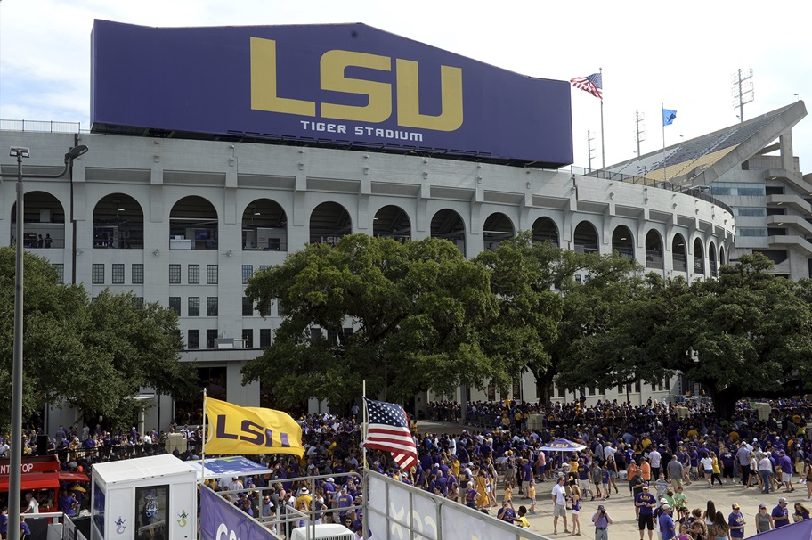 A picture of Tiger Stadium at LSU.