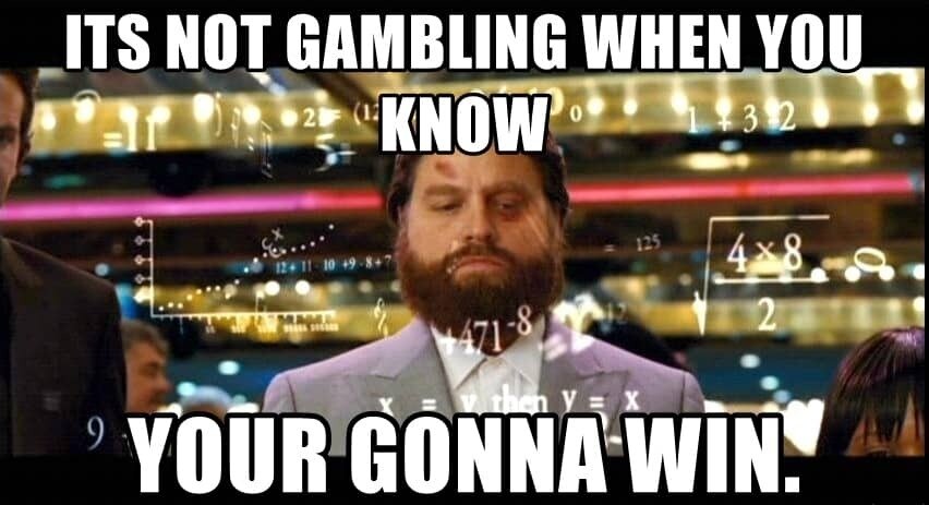 The Hangover gambling meme