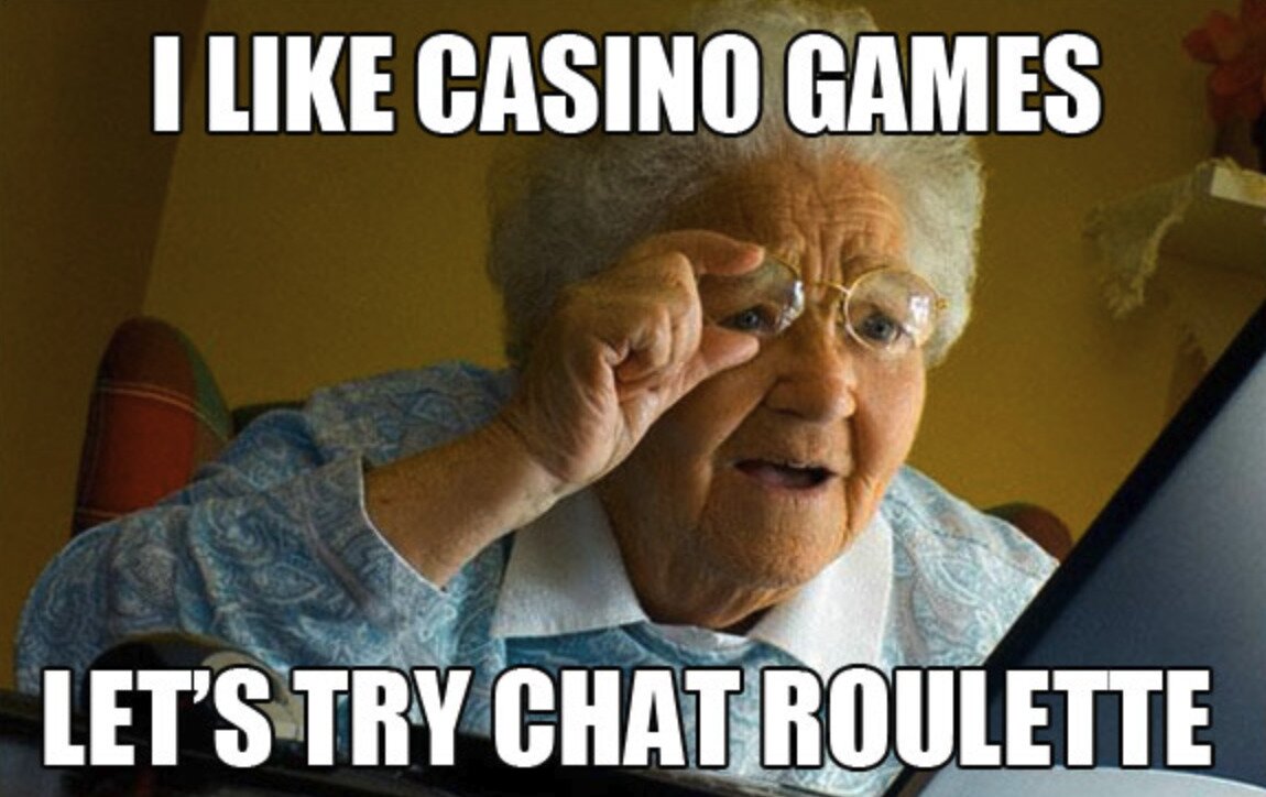 Chat Roulette casino meme