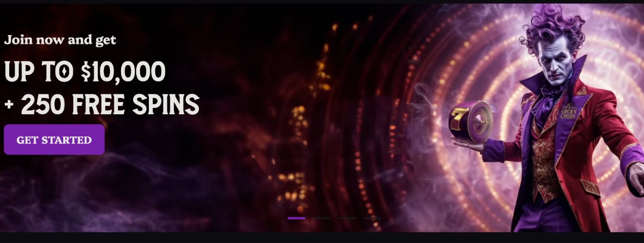 Lucky Circus $10,000 promo banner