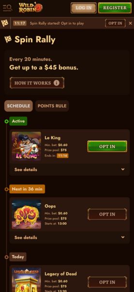 Wild Robin special promos