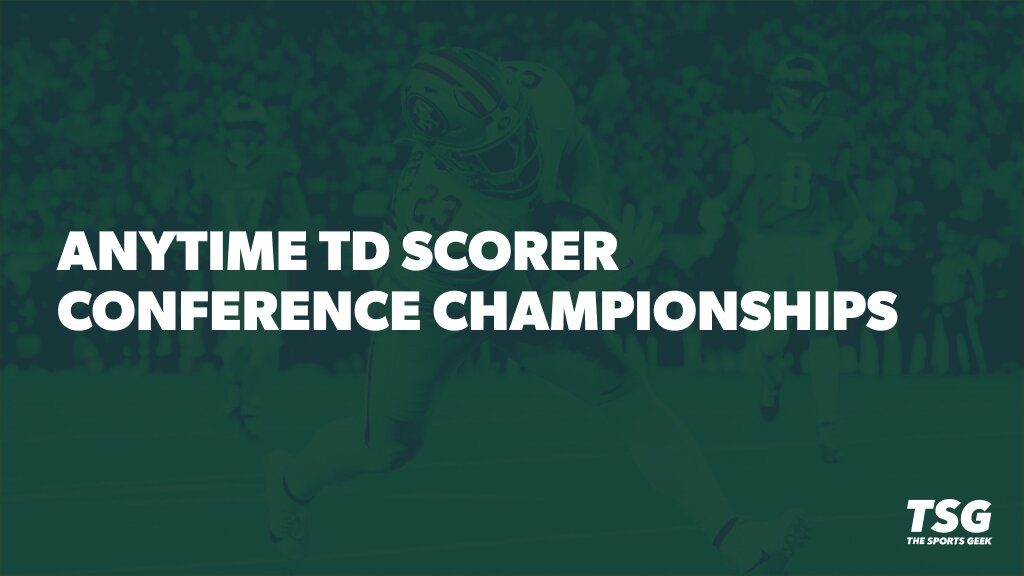 Anytime TD Scorer Predictions This Week: Who Will Score a Touchdown in the Conference Championships?