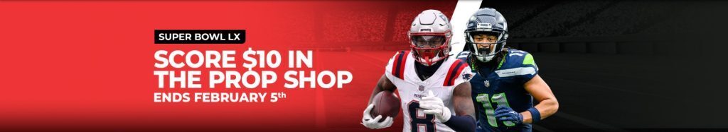 BetOnline $10 free bet promotion for the Super Bowl.