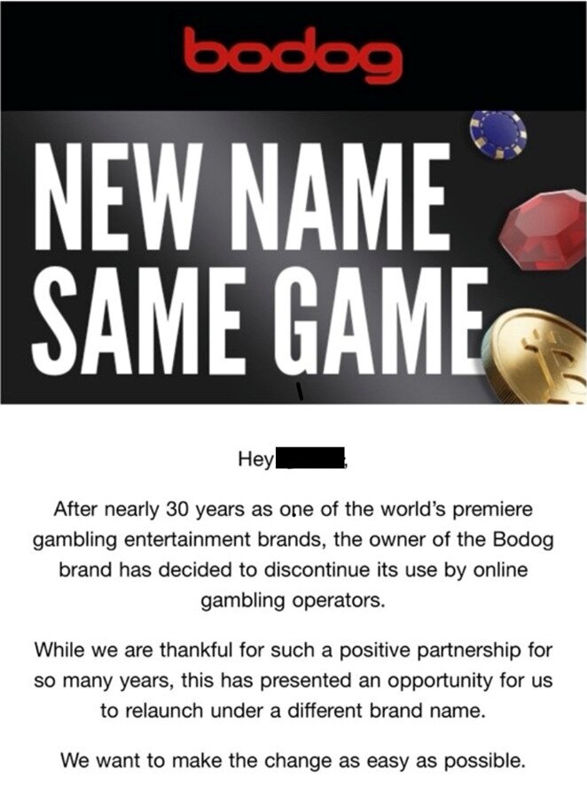 Bodog is becoming Ozoon.