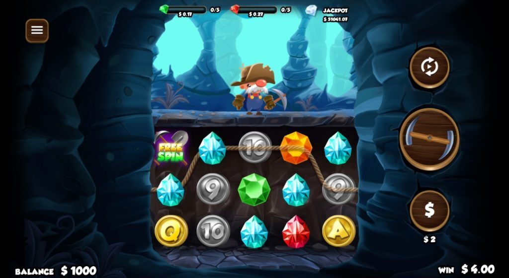 Gold Rush Gus online slot gameplay at BetUS.