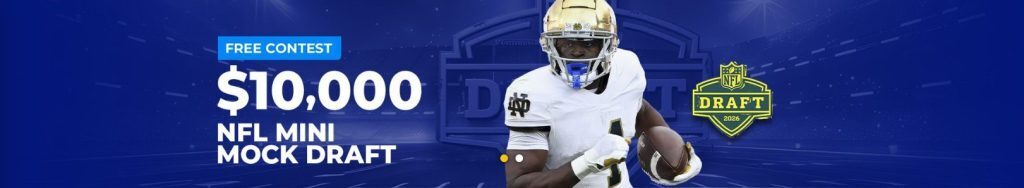 Sportsbetting.ag NFL Mini Mock Draft contest banner.