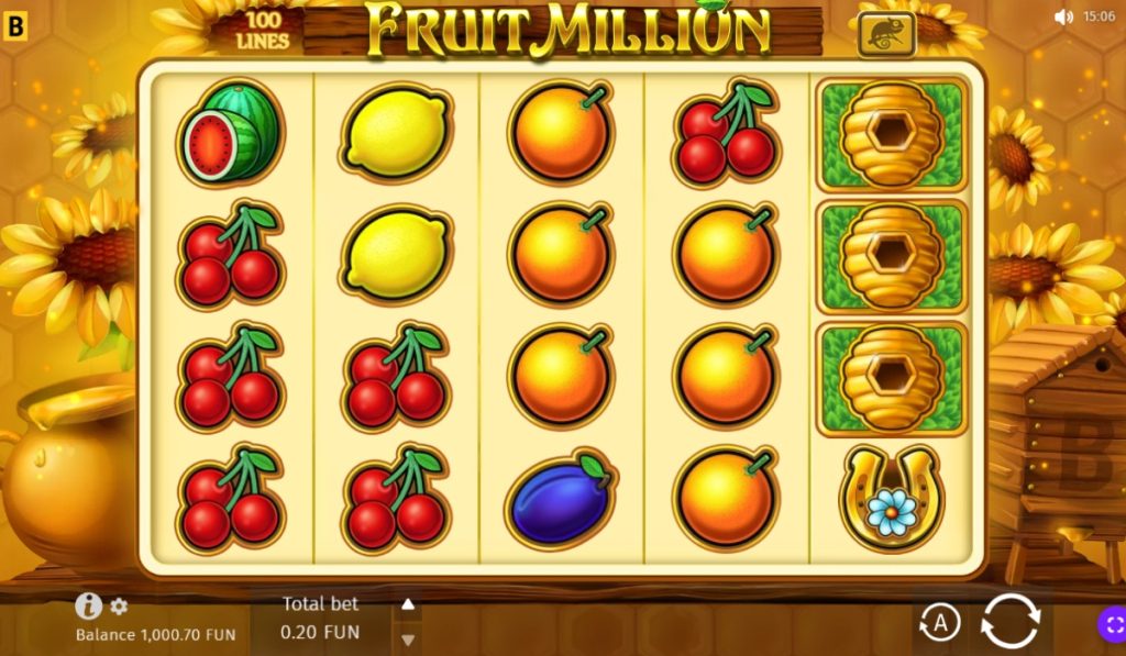 Fruit Million online slot gameplay