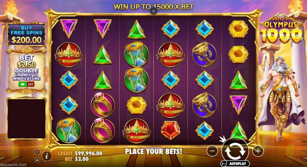 Gates of Olympus 1000 slot gameplay