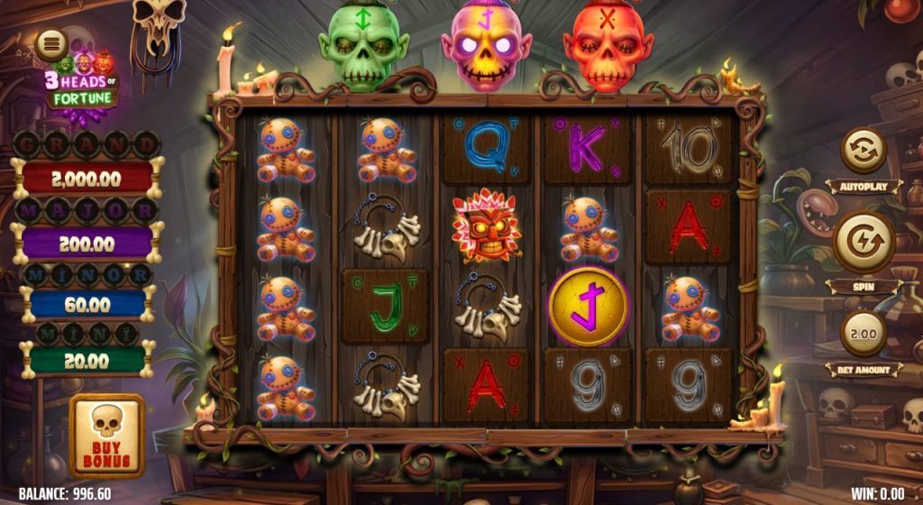 3 Heads of Fortune online slot game