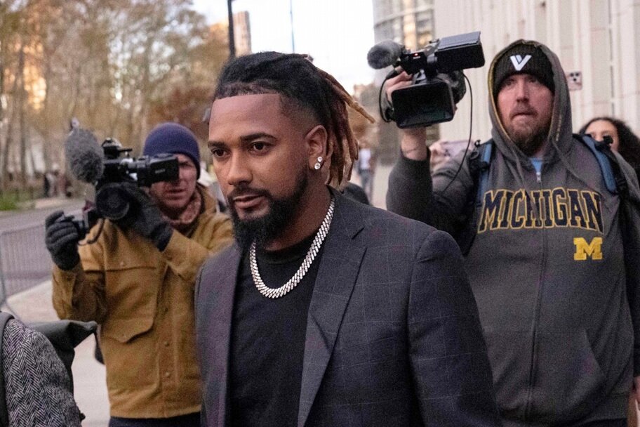 Emmanuel Clase leaves court
