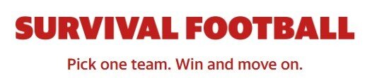 Yahoo Survival Football Challenge