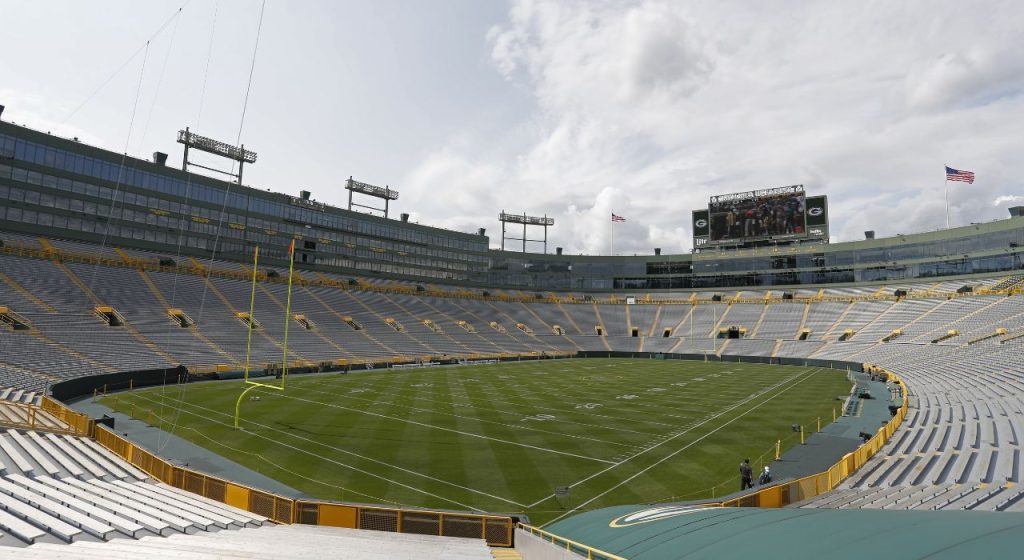 Lambeau Field in Green Bay.